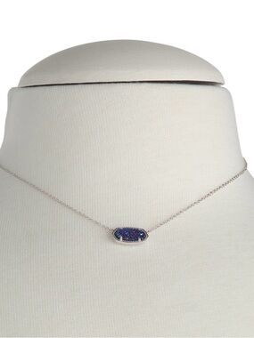 Kendra Scott Indigo Blue Drusy Necklace
